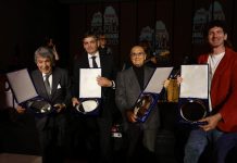 GIANLUIGI LEMBO HONORED ALONGSIDE TONY RENIS, TONY PETRUZZI AND CAPRI MAYOR PAOLO FALCO AT THE ROMA FALL GALA